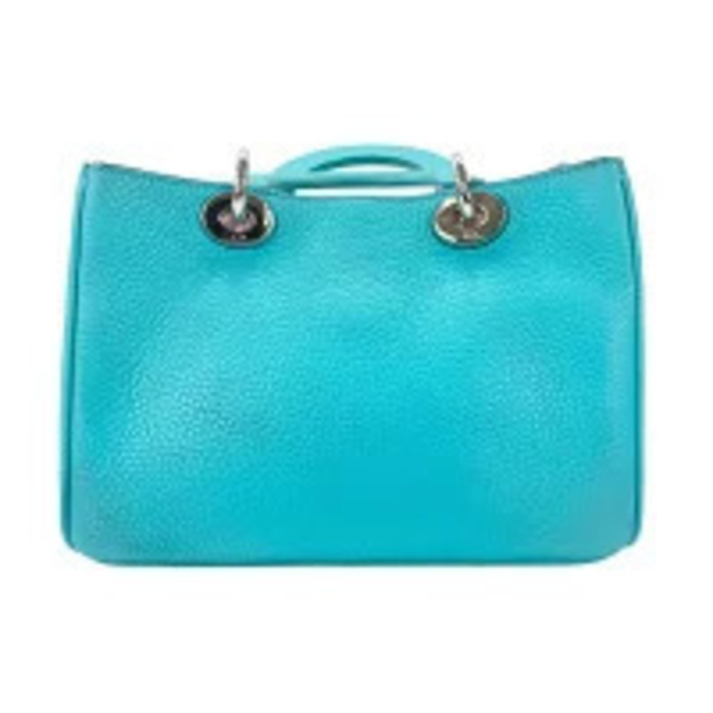 Christian Dior Leather Dior Diorissimo Handbag Blue